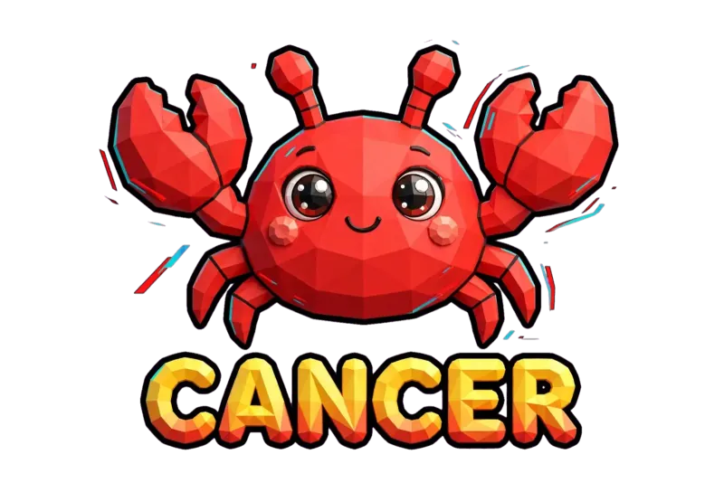 Carino Granchio Cancro Zodiaco Geometrico