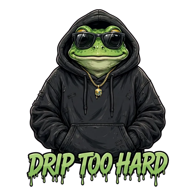 Sweat à Capuche Grenouille Drip Too Hard