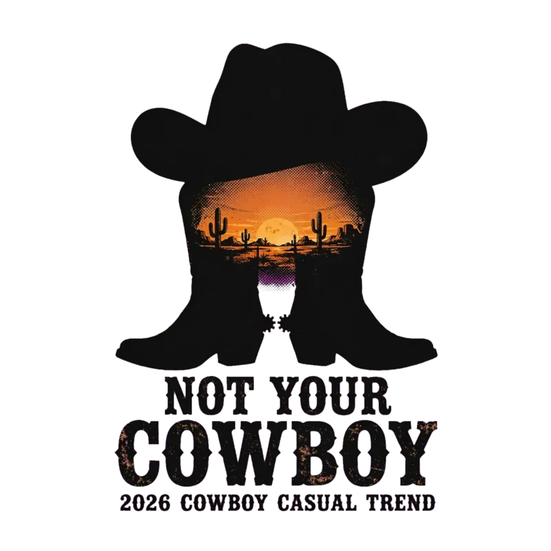Grafika Pustynny Zachód Słońca Not Your Cowboy