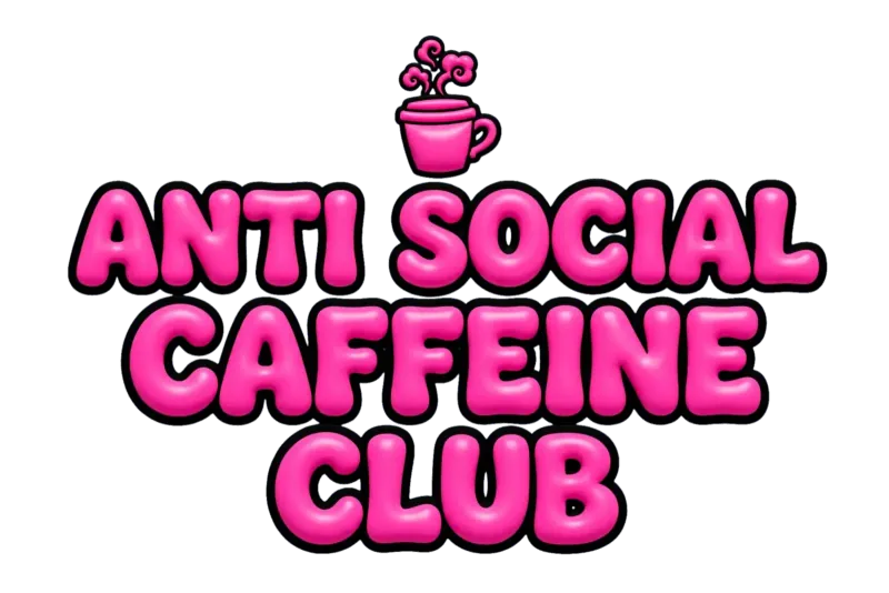 Sweat à Capuche Rose Anti Social Caffeine Club