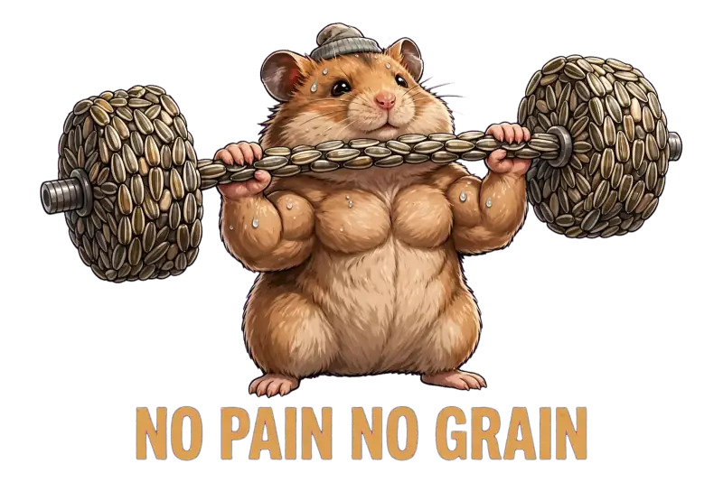 Hamster musclé No Pain No Grain