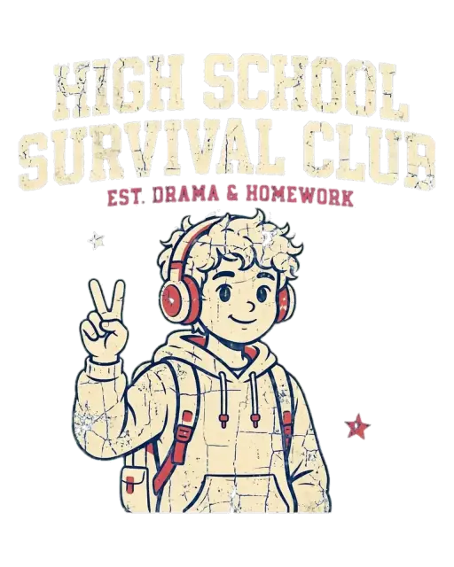 Club de Supervivencia Escolar Camiseta – camisetas graciosas hombre