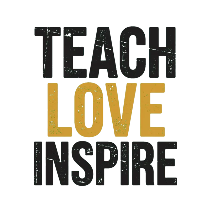 Lehrer Spruch Teach Love Inspire T-Shirt