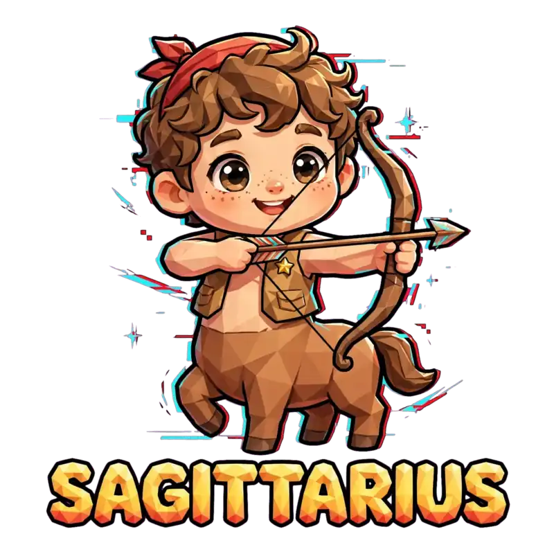 Glitch Sagittarius Chibi Centaur Archer