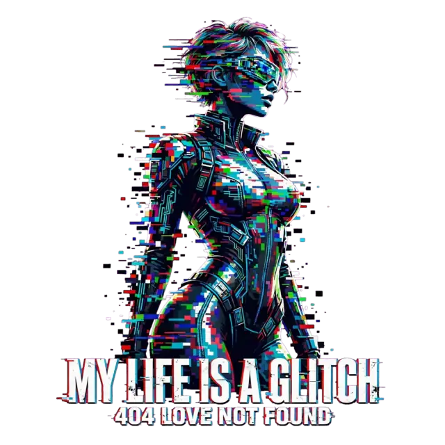 Cyberpunk My Life Is A Glitch T-Shirt