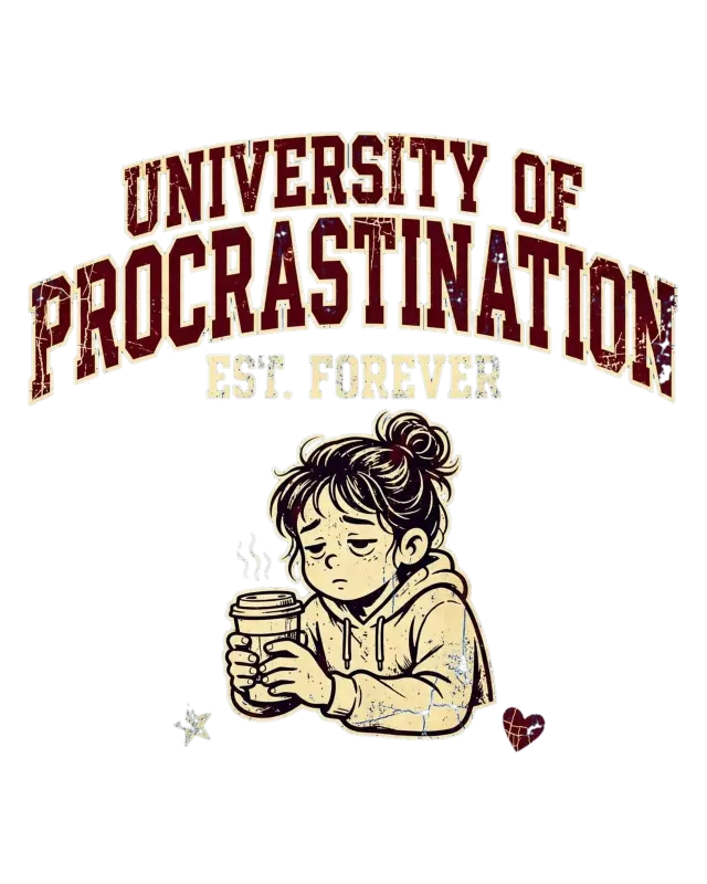 Universität Der Aufschiebung Vintage Hoodie