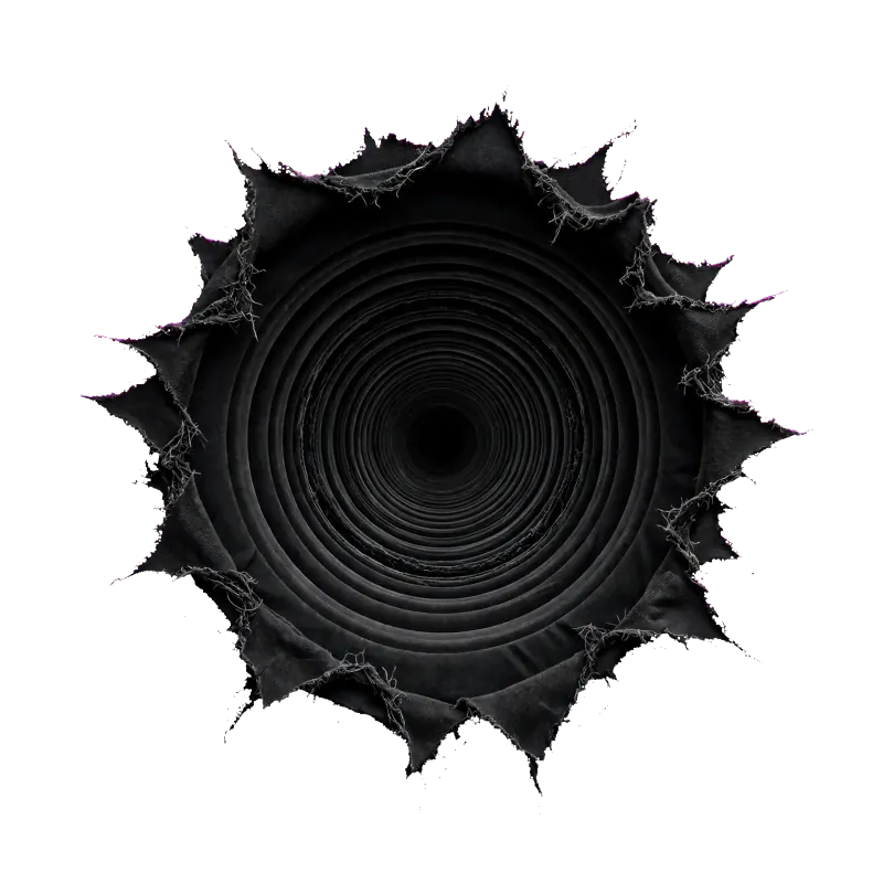 Abyssal Void Fractal Tunnel T-Shirt