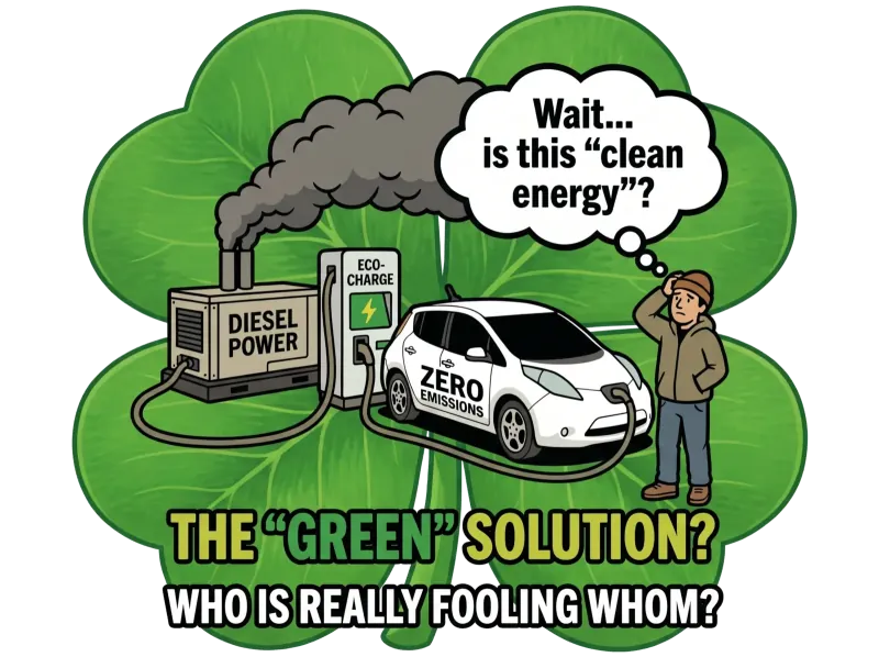 Saubere Energie Diesel Sarkasmus