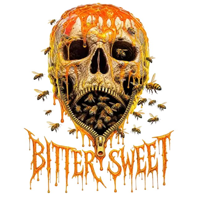 Bittersüßer Honig Totenkopf Hoodie