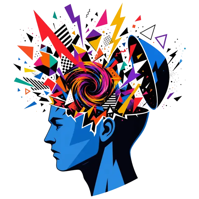 Explodierender Geist Kreatives Chaos T-Shirt – mental health t-shirts