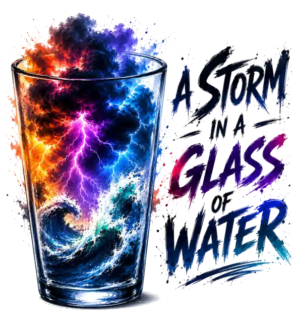 A Storm In A Glass Of Water – inspirational quote t shirts