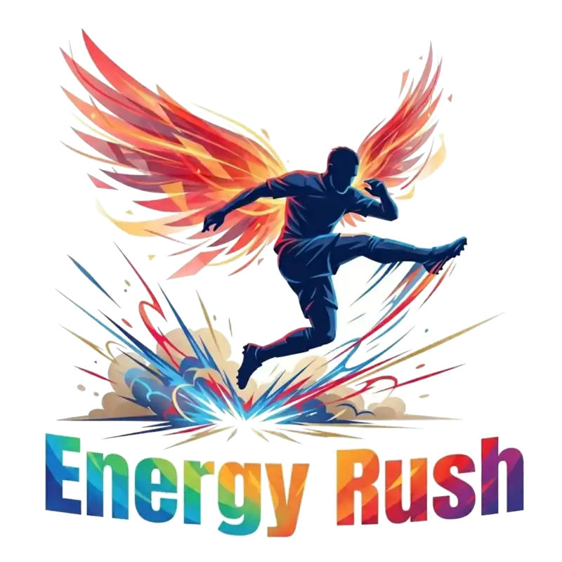 Energy Rush Fußballspieler Kunst Hoodie