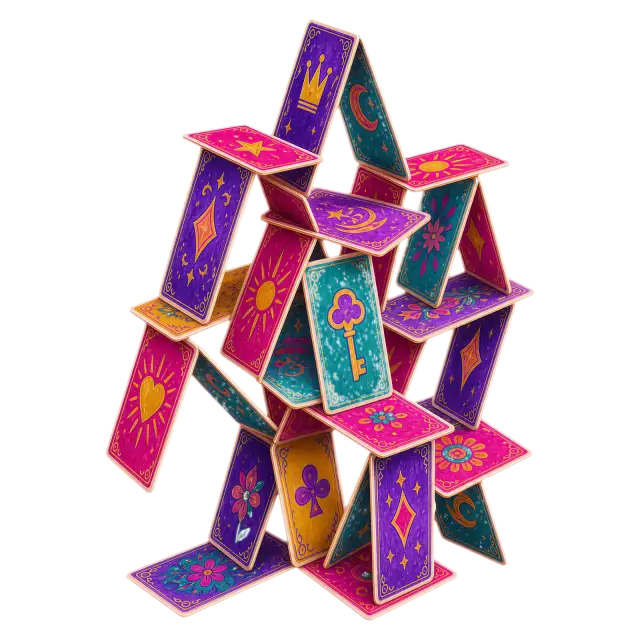 Torre Mistica di Carte dei Tarocchi