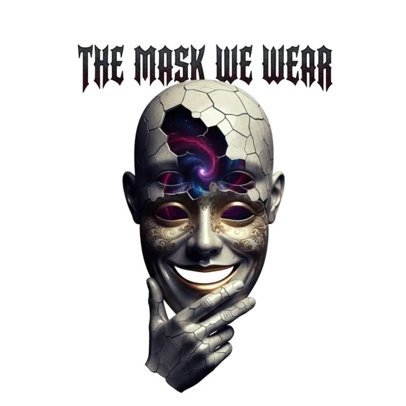 Die Maske die wir tragen kosmisches Bewusstsein T-Shirt – psychedelic t shirt herren