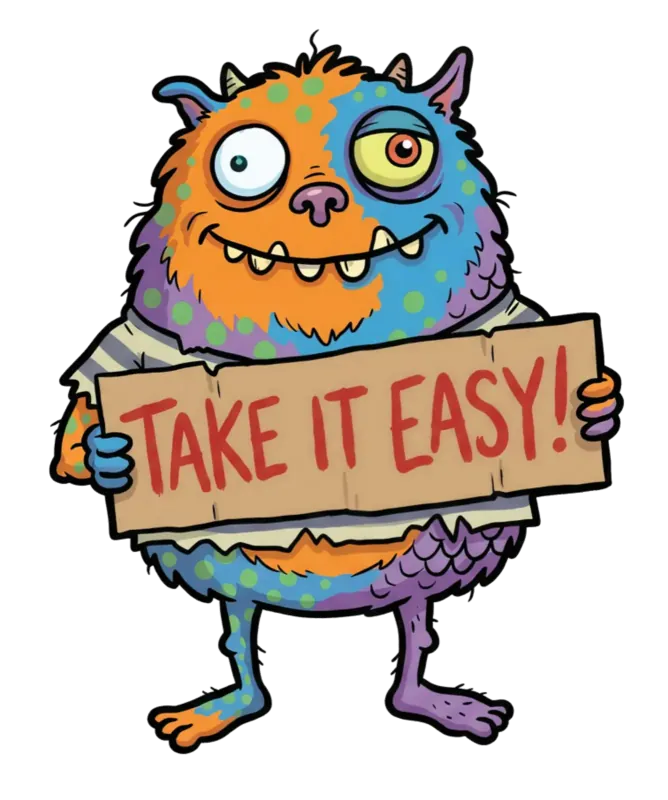 T-Shirt Monstre Take It Easy