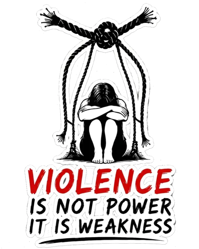 La violencia no es poder debilidad sudadera