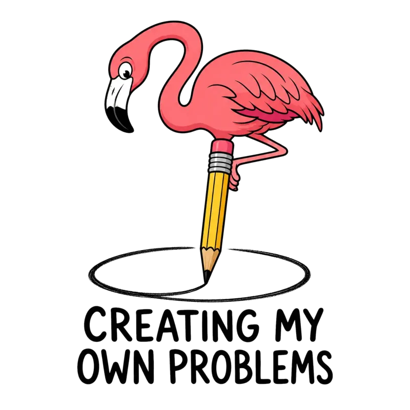 Flamenco Creando Mis Propios Problemas Camiseta
