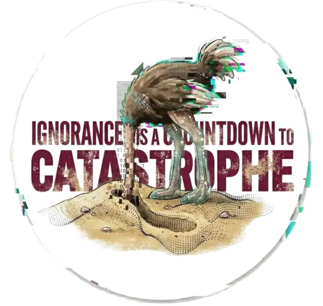 L'Ignoranza è Catastrofe Felpa Glitch Art