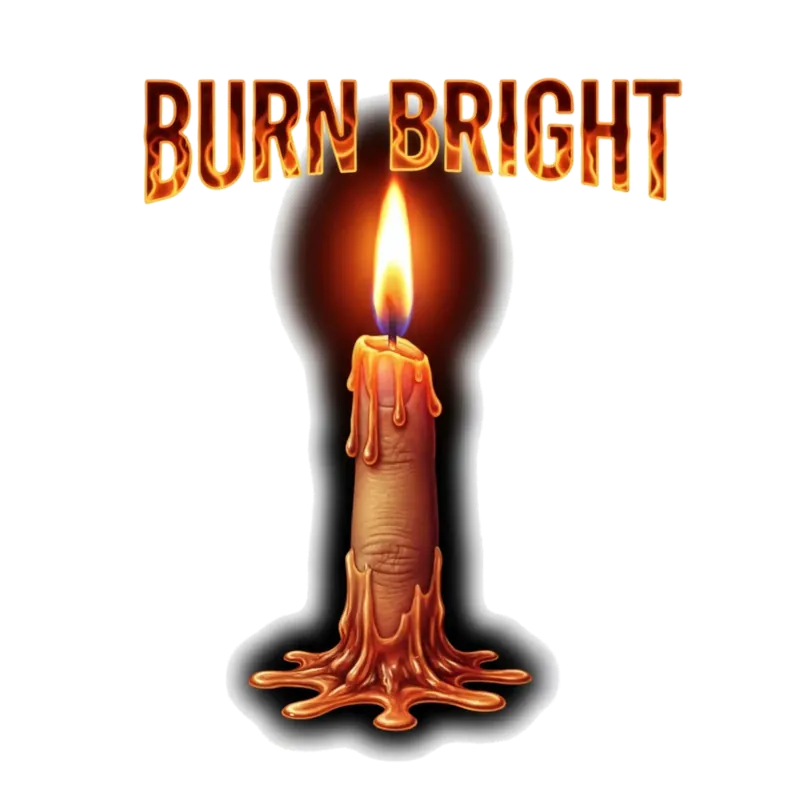 Brennend Hell Kerze Finger Design