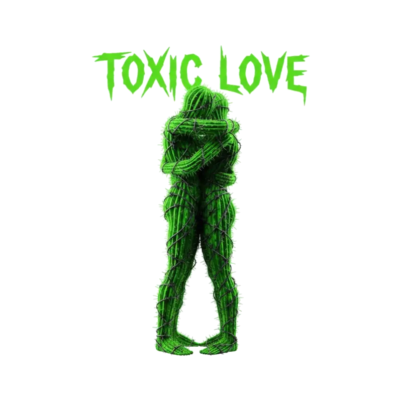 Toxic Love Kaktus Umarmung T-Shirt