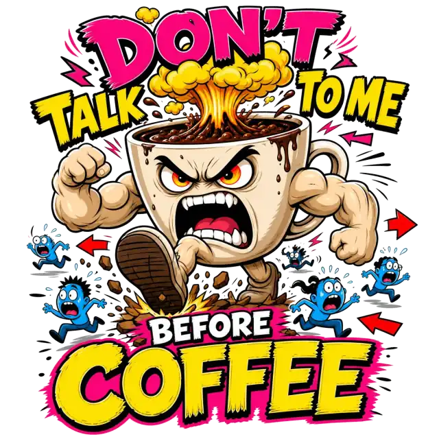 No me hables antes del café – láminas decorativas