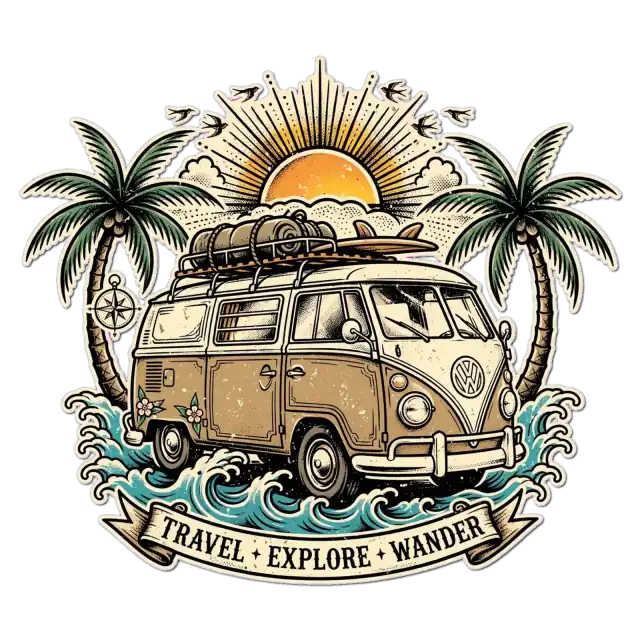 Furgoneta Camper Surf Vintage