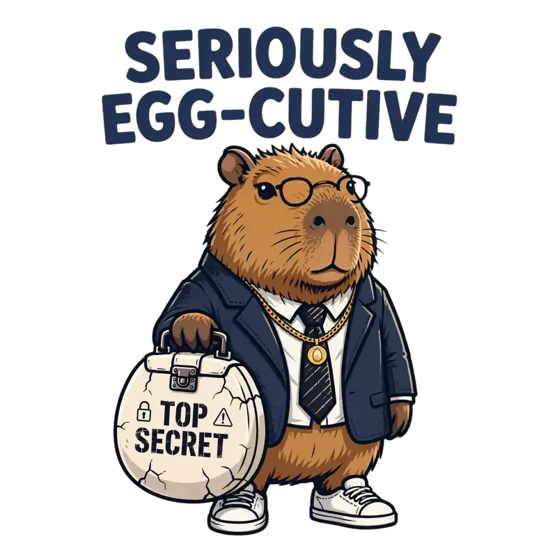 Camiseta Capibara Executive Seriously Egg-Cutive