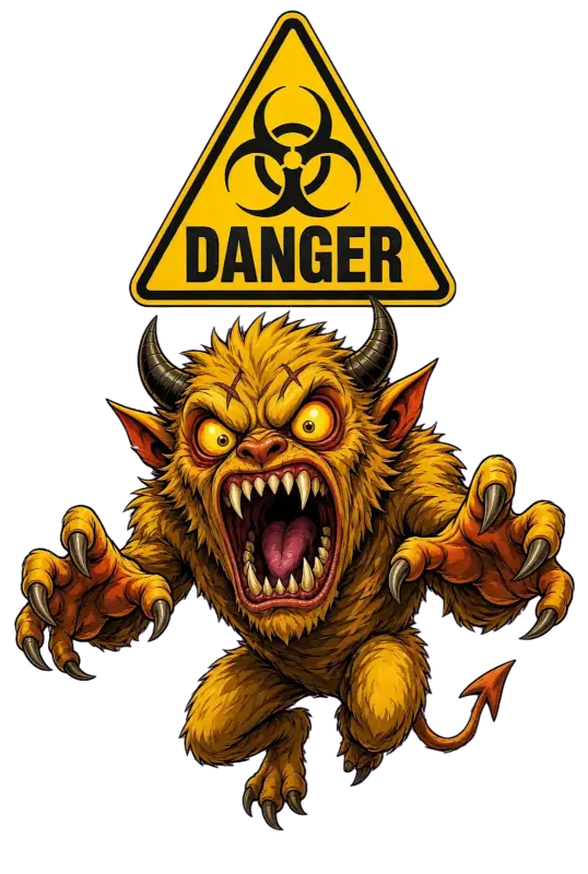 Danger Biohazard Petit Monstre T-Shirt