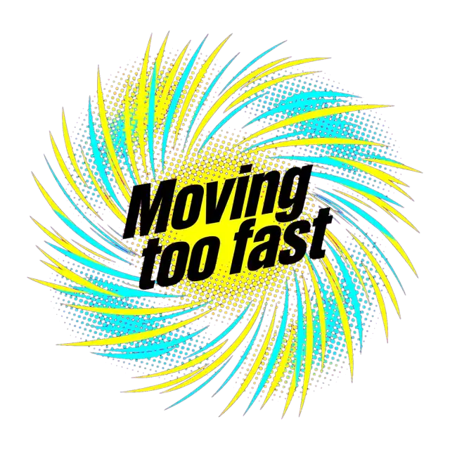Maglietta Moving Too Fast Glitch Art