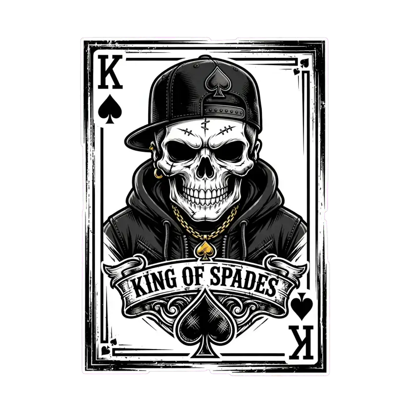 King of Spades Streetwear Skull Hoodie