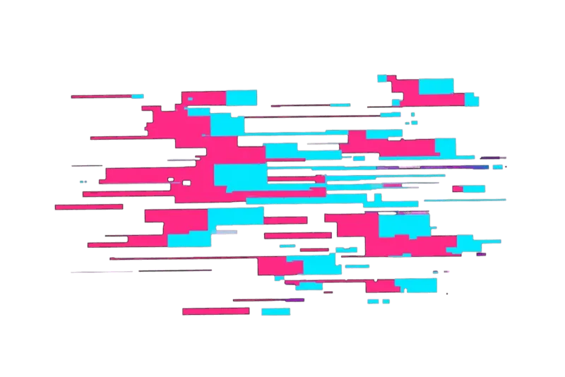 Frammento di Dati Glitch Digitale Neon