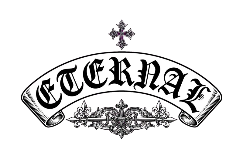 Eternal Gothic Cross Tattoo Art T-Shirt
