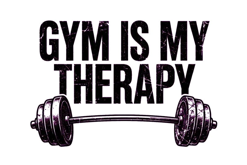 La Palestra È La Mia Terapia Maglietta Fitness