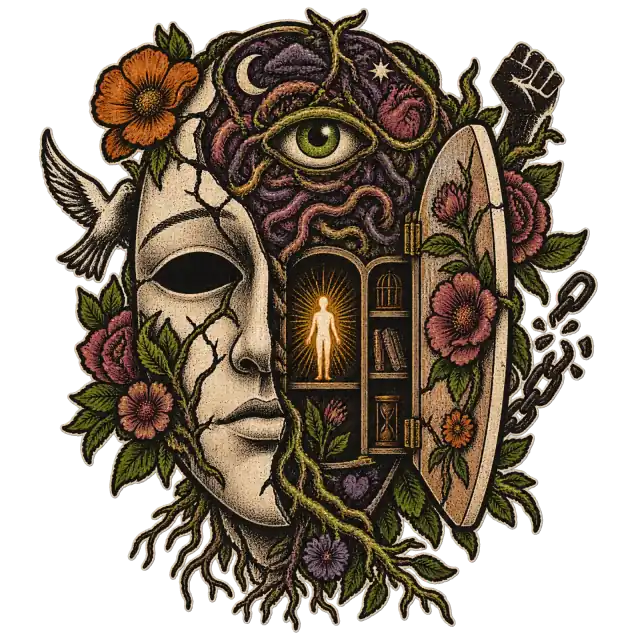 Sudadera de arte surrealista de despertar interior – sudadera psicodelica