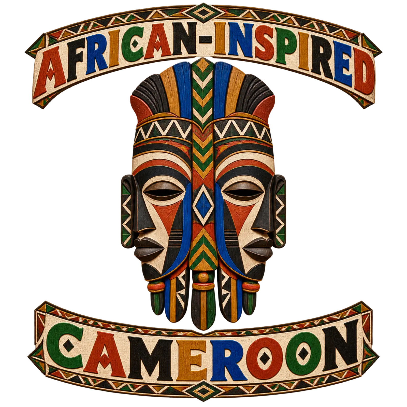Masque Tribal Cameroun Style Africain – t shirt voyage