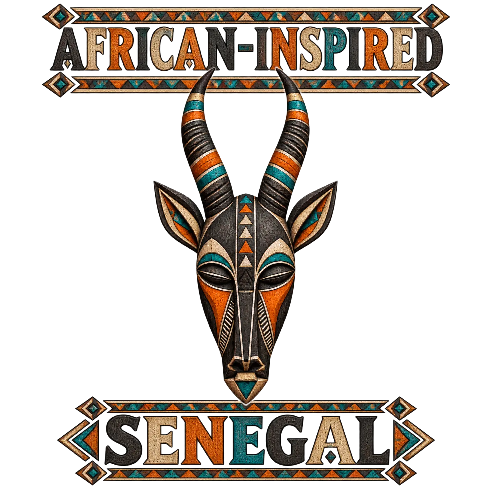 Masque Africain d'Antilope du Sénégal – t shirt voyage