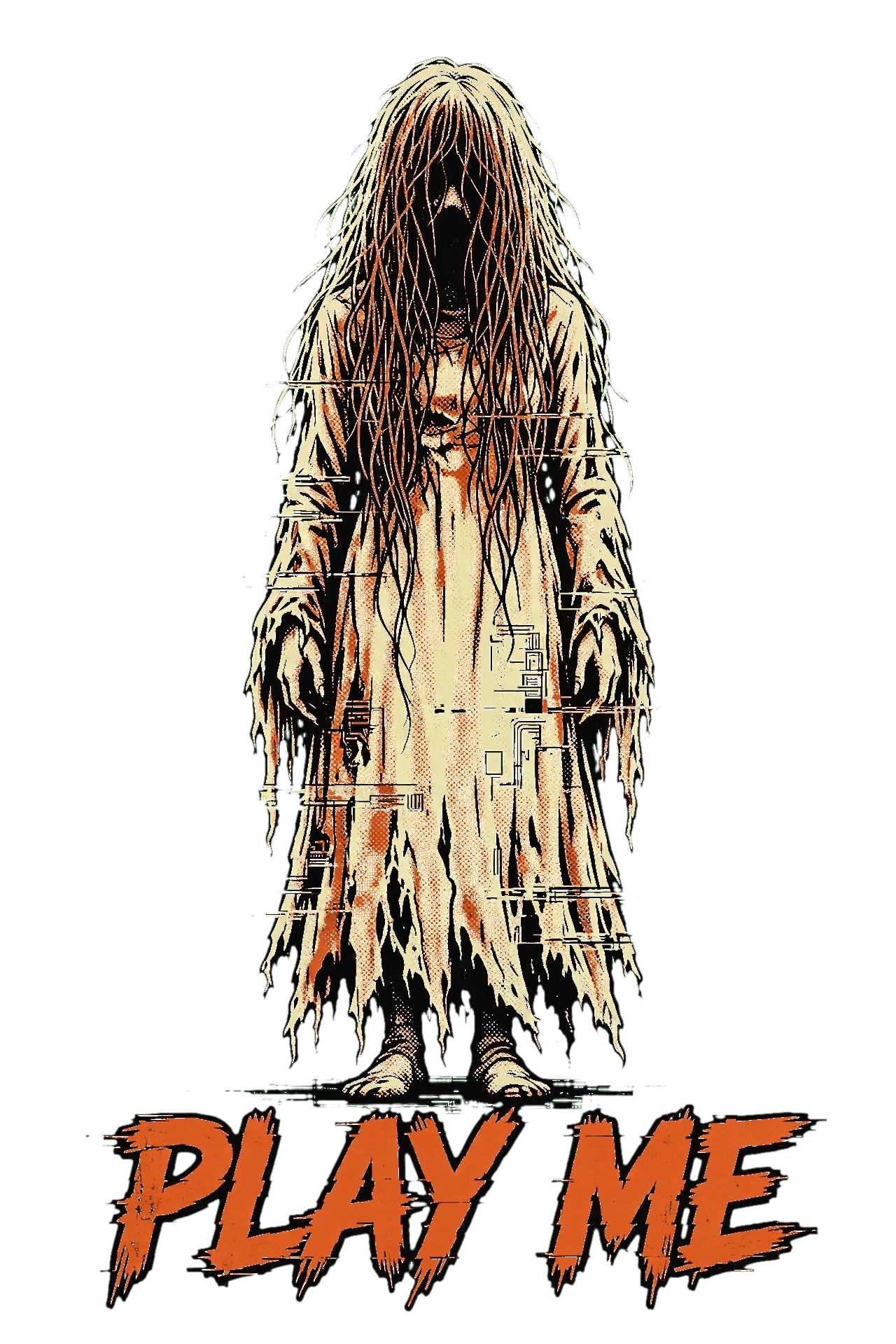 Halloween 19 Vhs Ghost — glitch art by puzzell