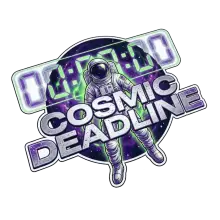 Cosmic Deadline Astronaut Cyberpunk T-Shirt