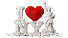Koszulka I Love NY z Motywem Domin