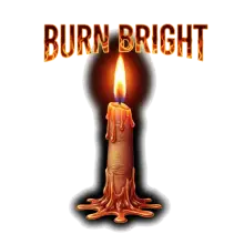 Burn Bright Candle Finger Graphic
