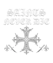 Sudadera Cruz Gótica Saints Never Die