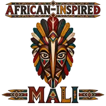 Art de Masque Tribal Mali Inspiré par l'Afrique
