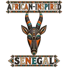 Masque Africain d'Antilope du Sénégal