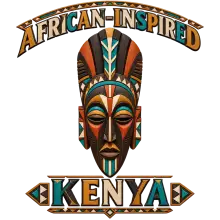 Masque Tribal du Kenya Inspiré par l'Afrique